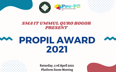 Penganugerahan Program Penelitian Ilmiah (Pro-Pil) Award SMAIT UMMUL QURO BOGOR 2021